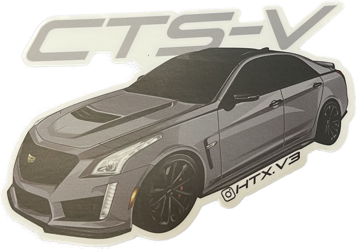 CTS-V Cartoon Sticker