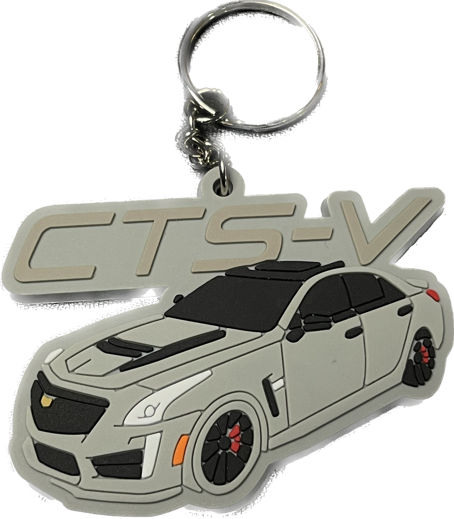 V Rubber Keychain