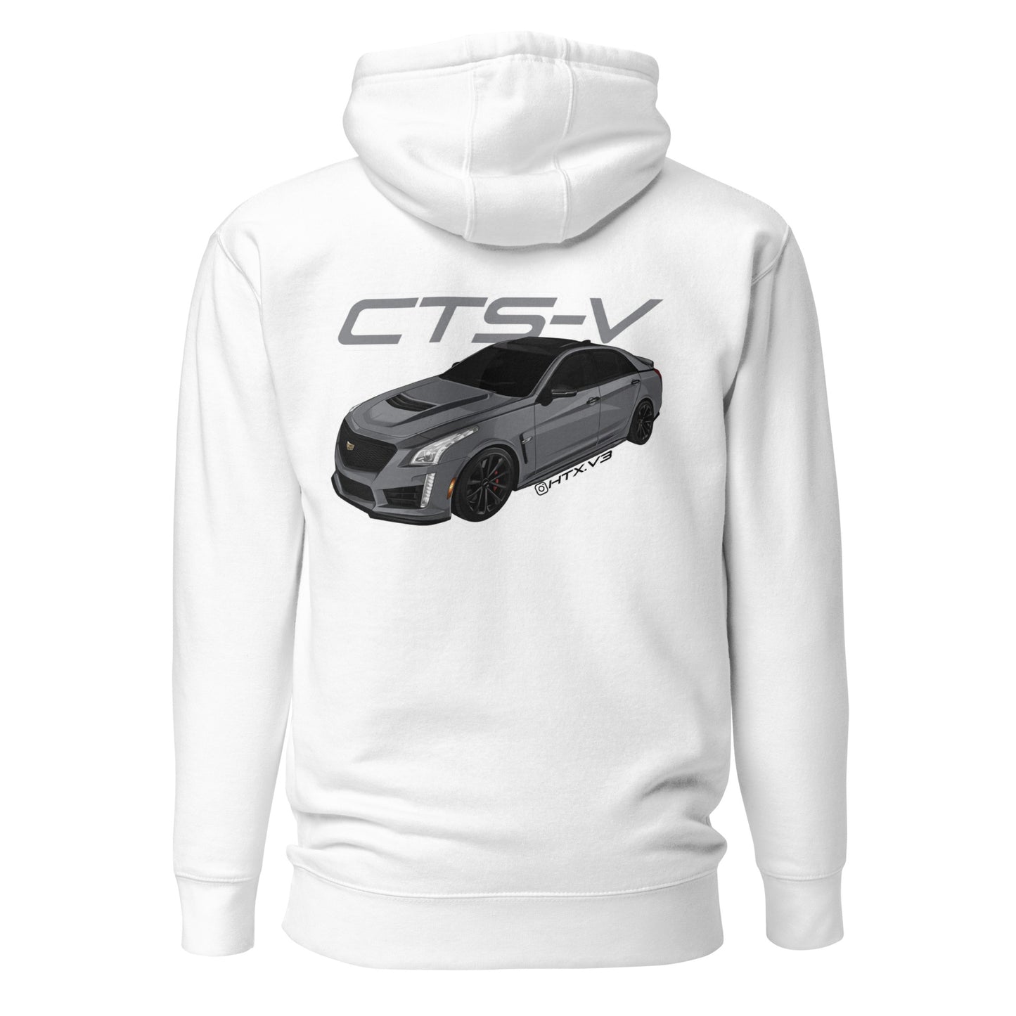 CTS-V Embroidered White Hoodie