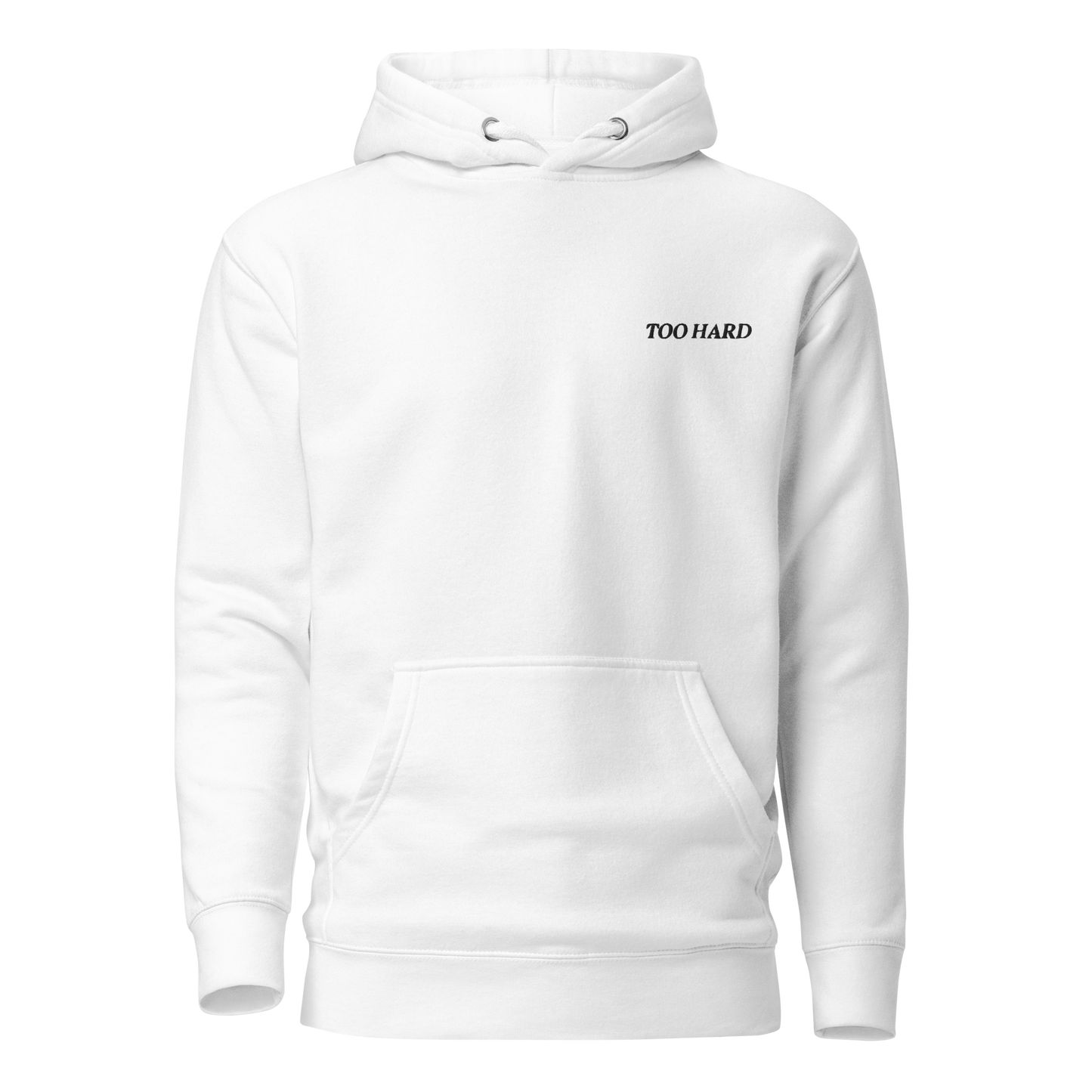 NOBODY CARES HOODIE WHITE